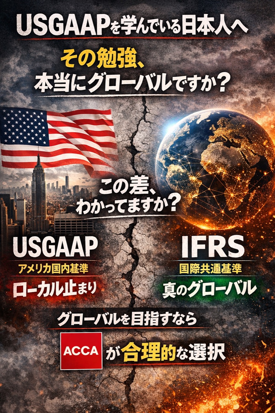 USGAAPだけで大丈夫？IFRS時代にACCAを学ぶべき理由